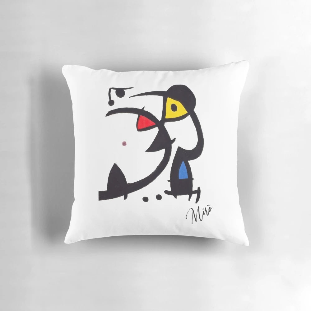 Colorful surreal art inspired decorative pillow