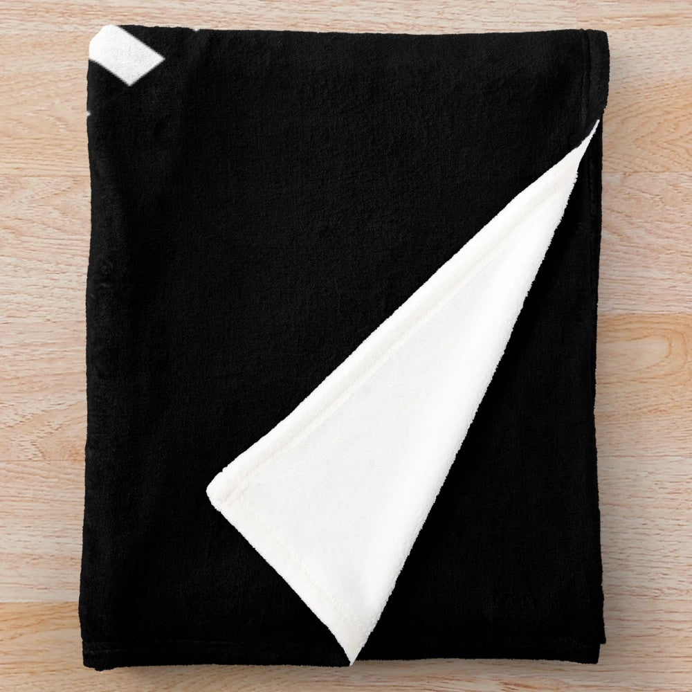 Black Lodge inspired plush blanket with abstract geometric design