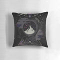 Soft and plush surreal dream pillow with a galaxy and space design, perfect for relaxing and recharging.