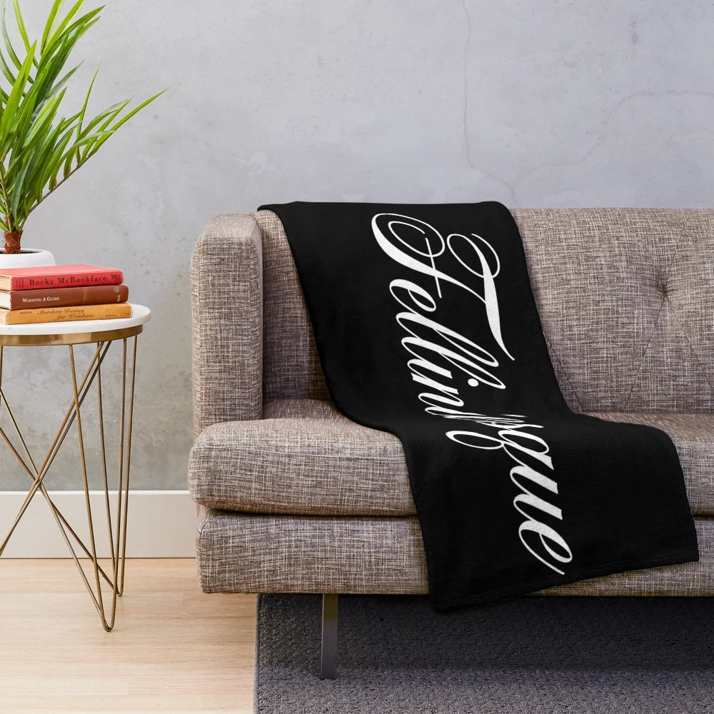 Felliniesque-inspired plush blanket for cinephiles