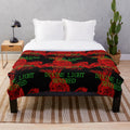 Surreal horror-themed Cruelty Squad plush blanket