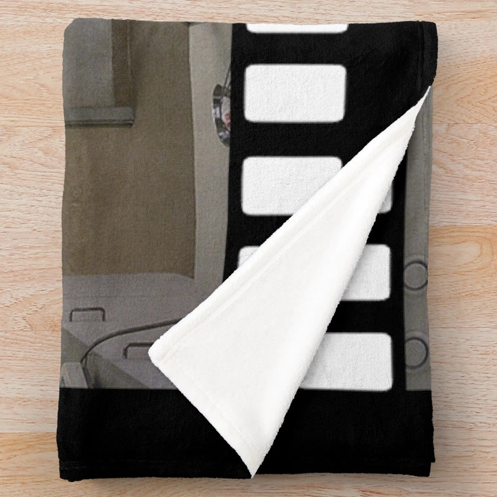 Plush blanket featuring surreal imagery from Swedish film