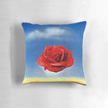 A surreal, abstract Salvador Dali-inspired pillow featuring mystical landscape and dream-like imagery.