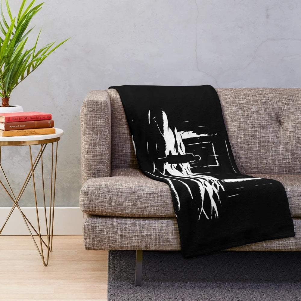 Plush blanket inspired by the surreal sci-fi film Stalker by Russian director Andrei Tarkovsky