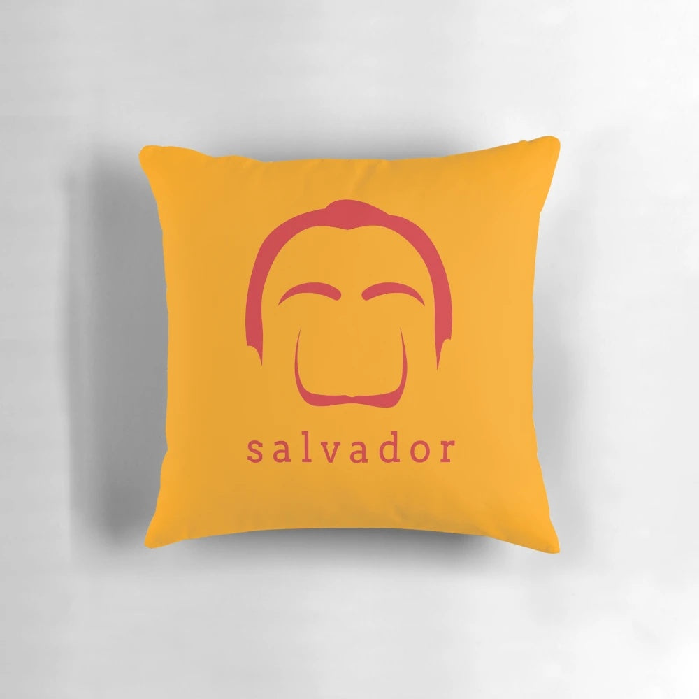 Salvador Dali inspired surrealist art decorative pillow for home decor