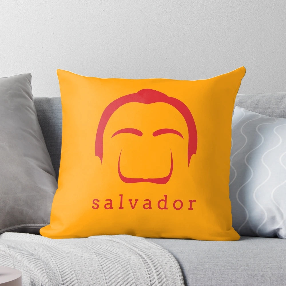 Salvador Dali inspired surrealist art decorative pillow for home decor
