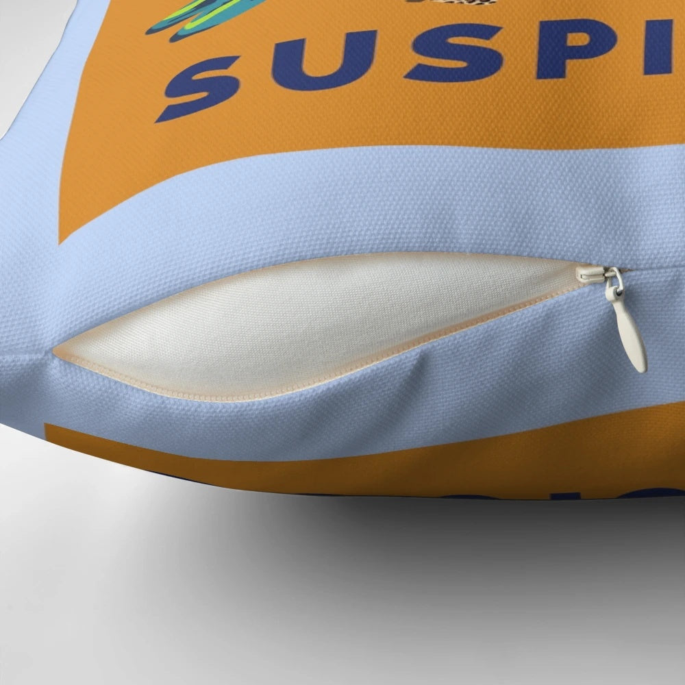 Suspicious Parks and Recreation Inspired 'Don't Be Suspicious' Throw Pillow