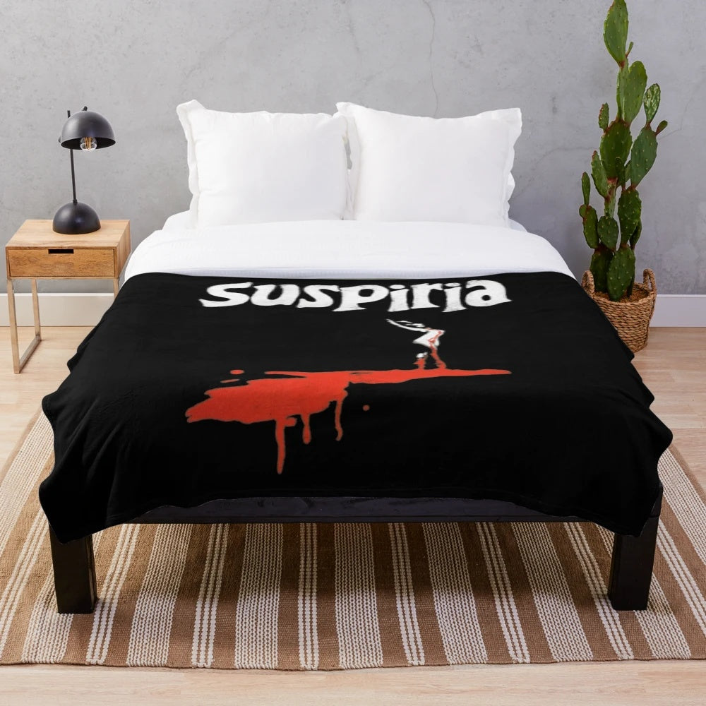 Suspiria-inspired plush horror movie blanket