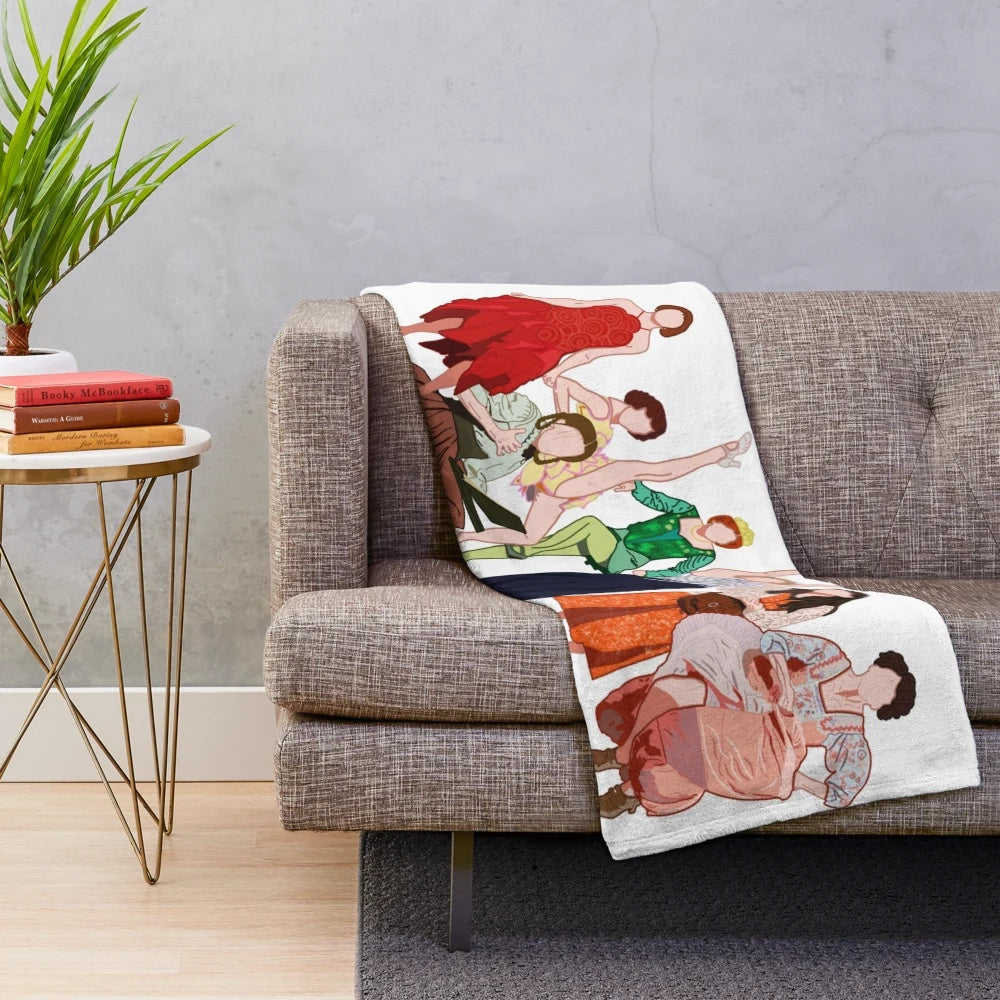 Sutton Foster inspired plush blanket for musical theater and Broadway fans