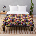 Liquorice Allsorts plush blanket with soft and cozy design