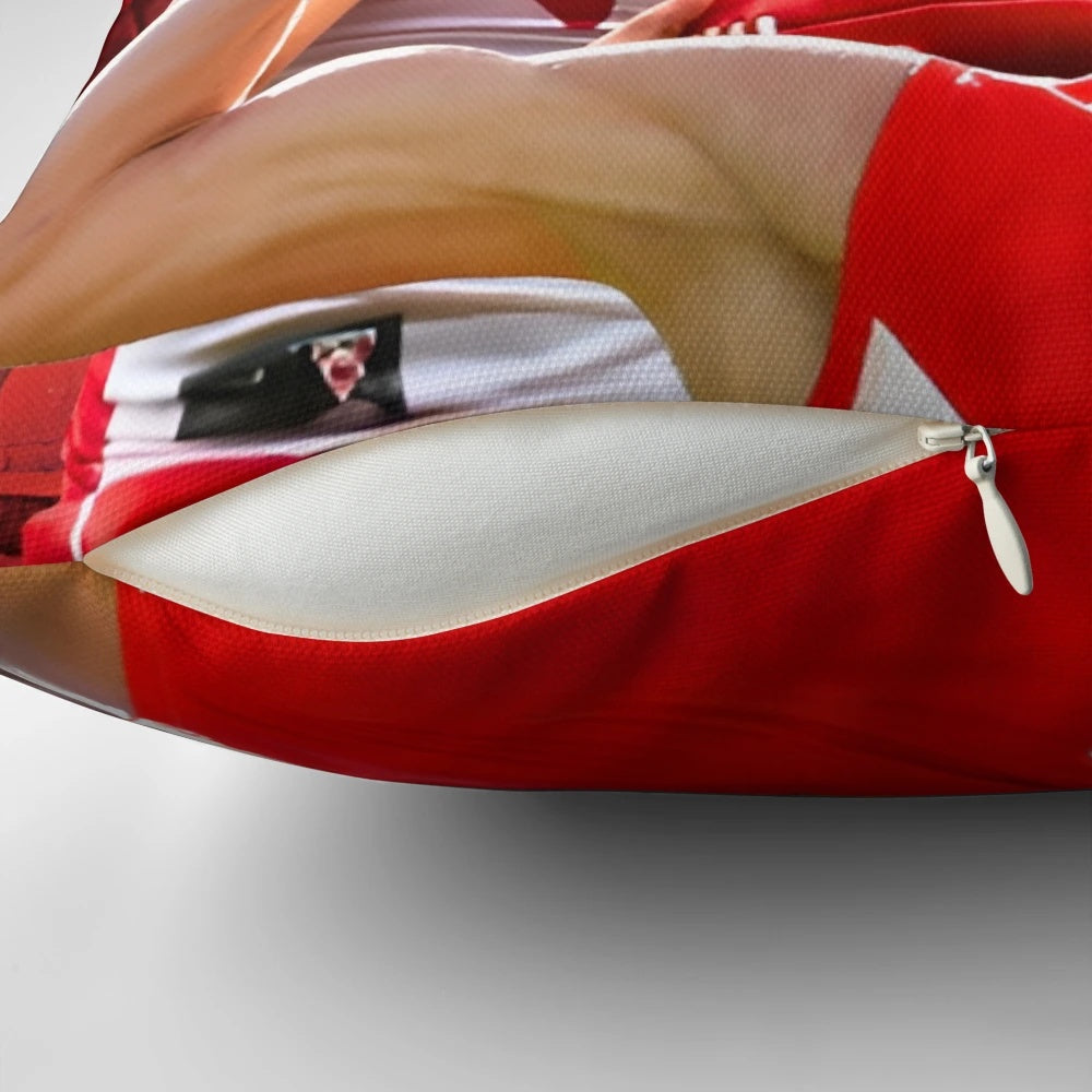 Sydney Swans AFL player Isaac Heeney on a high-quality, customized pillow