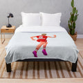 Sydney Swans inspired plush blanket featuring AFL player Isaac Heeney