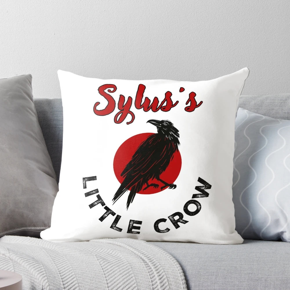 Soft and cozy pillow featuring the characters Sylus and Crow from the love and deepspace otome anime and gaming series.