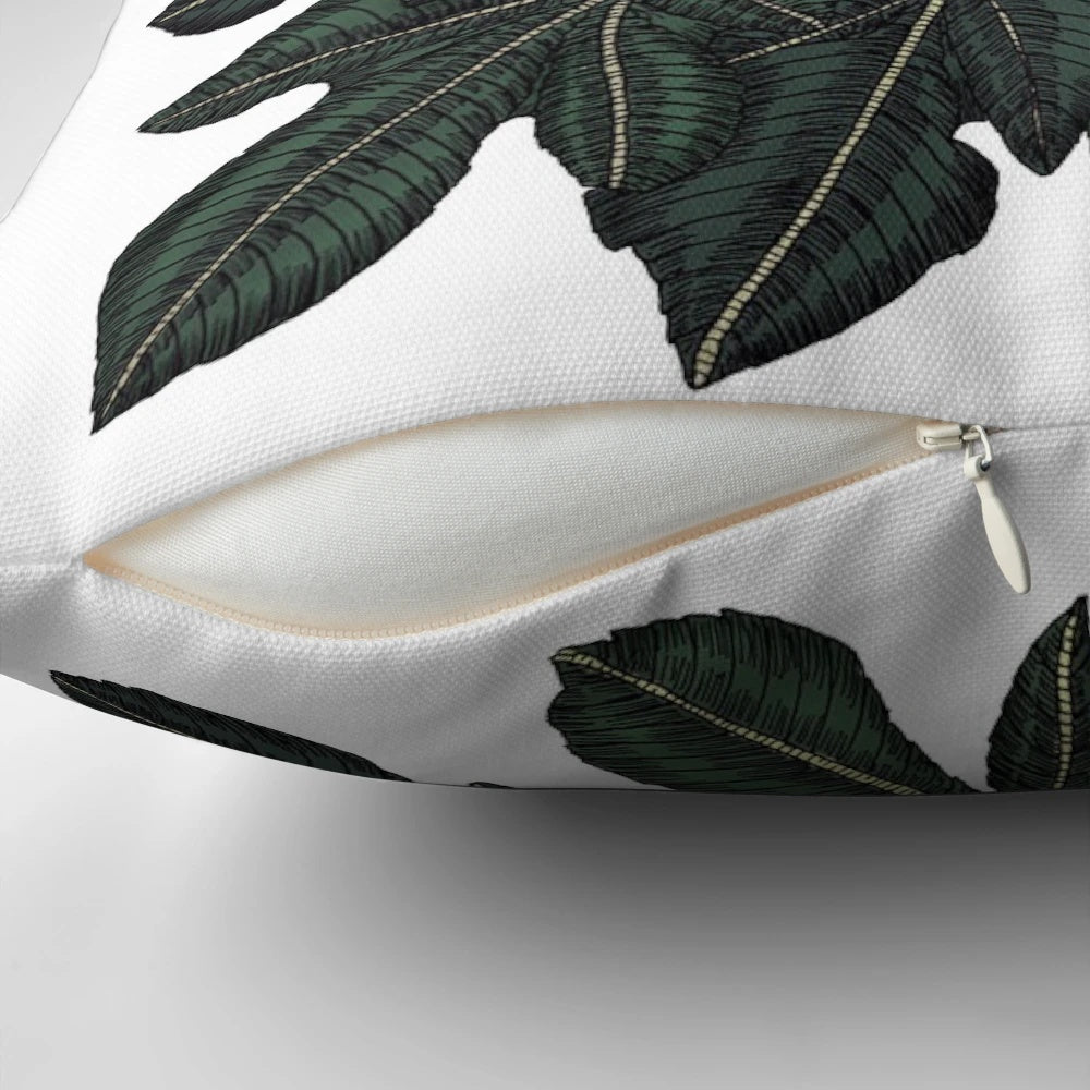 Throw pillow featuring a quote from Sylvia Plath's "The Bell Jar" with a purple fig illustration