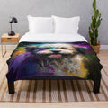 Havanese dog synesthetic splash painting art plush blanket
