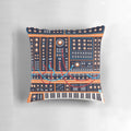 Synth-inspired pillow featuring a sleek, minimalist design perfect for music enthusiasts and tech-savvy home decor