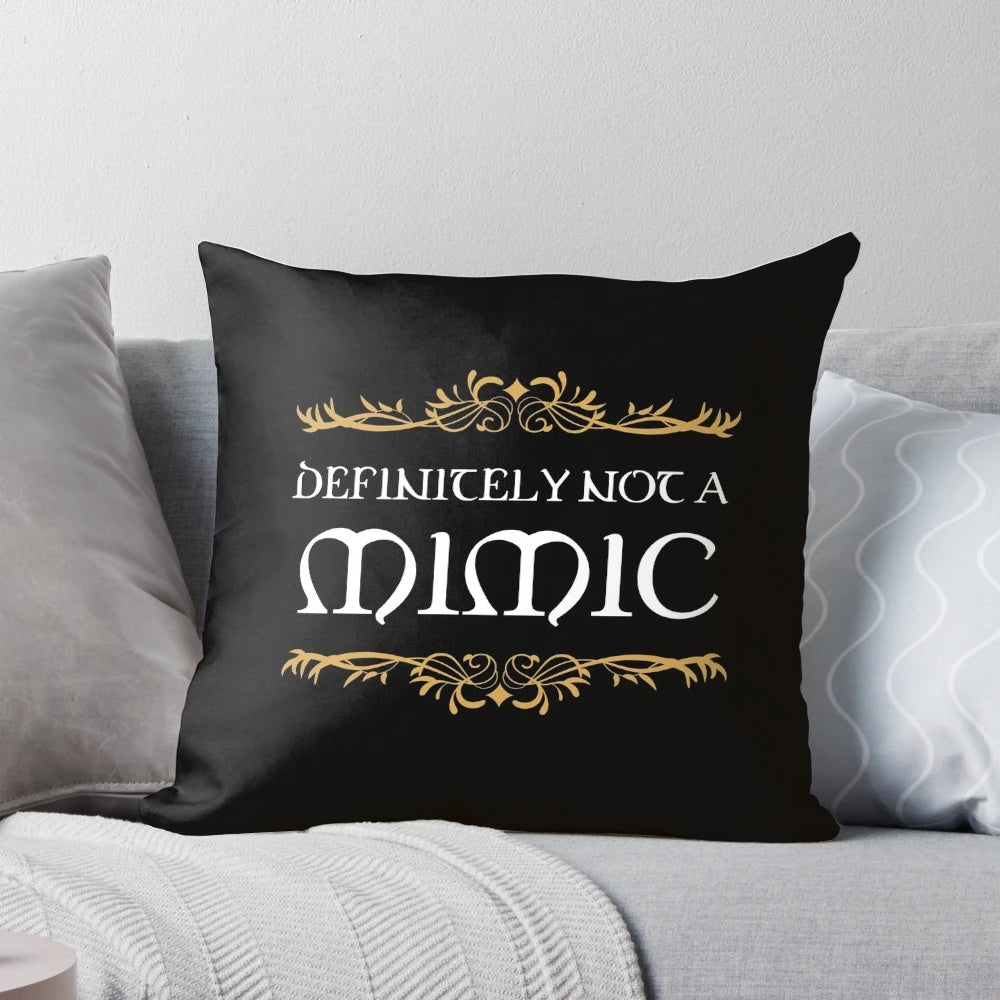 Decorative pillow with a tabletop gaming and fantasy design