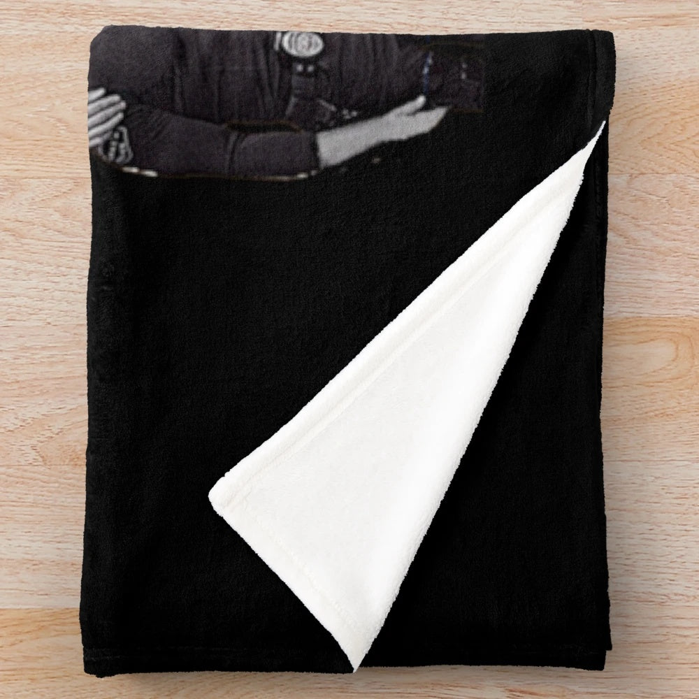 3D plush blanket with military-inspired design