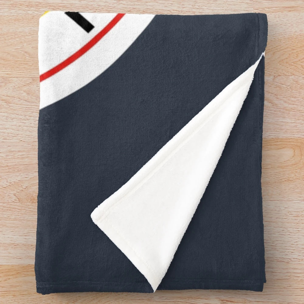 Plush blanket with GIGN (National Gendarmerie Intervention Group) France logo and insignia