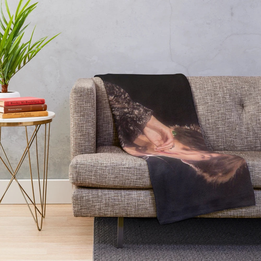 Taehyung 90s heartthrob plush blanket featuring the BTS member