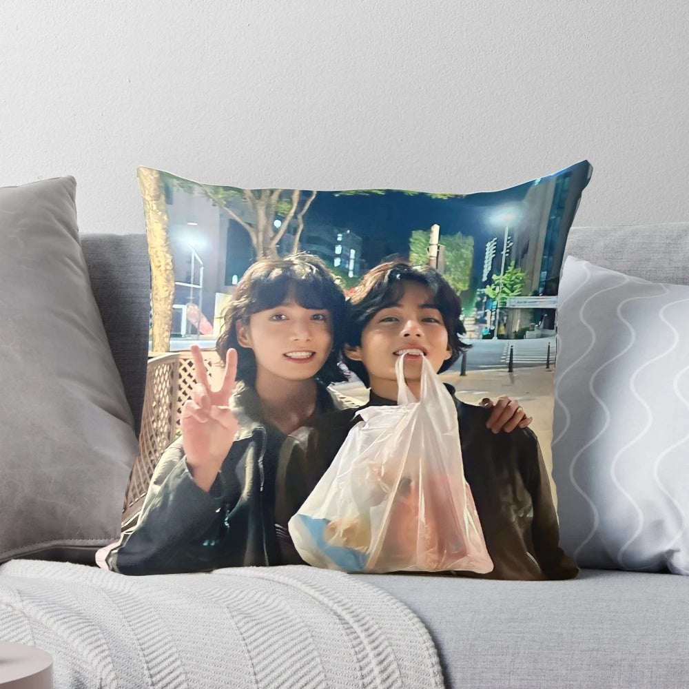 Soft and cuddly Taekook BTS pillow for fans