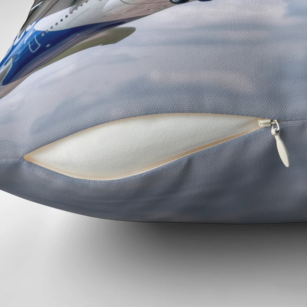 Airbus A380 Take-Off Inspired Pillow