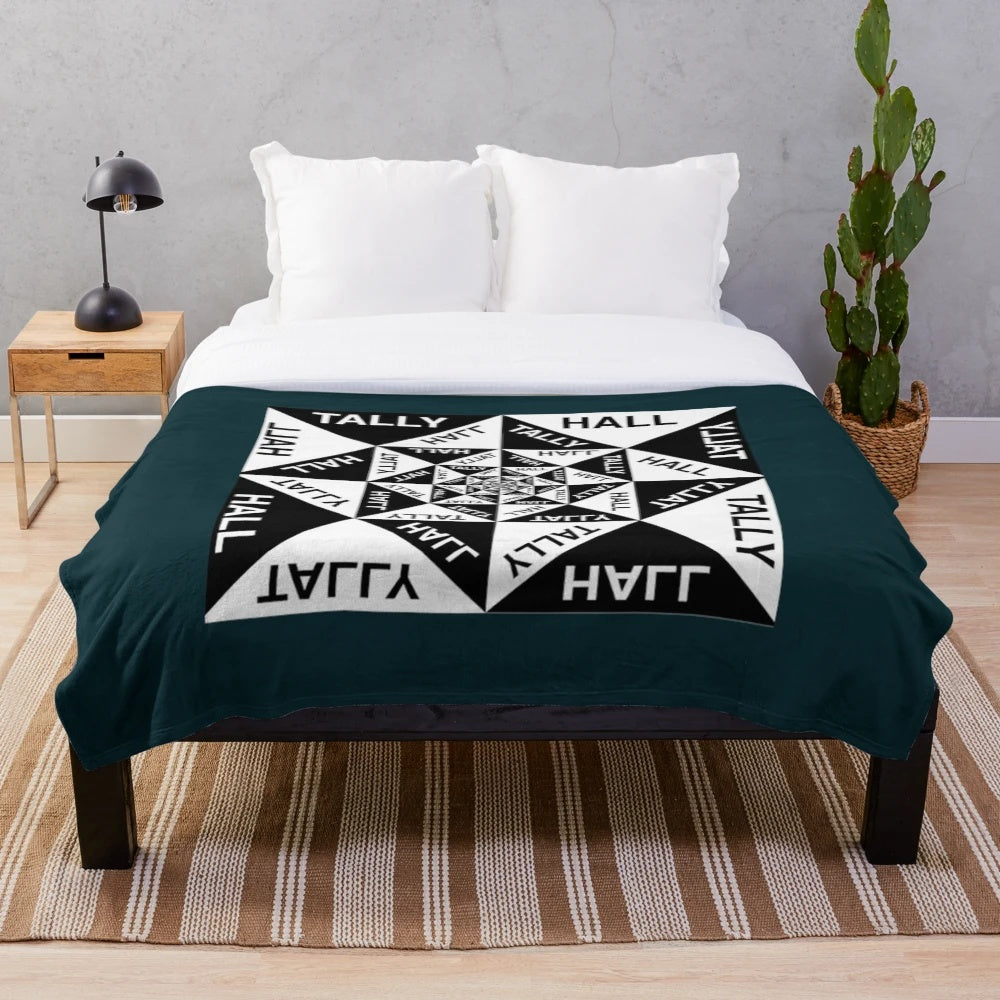 Tally Hall inspired indie pop plush blanket with band logo design