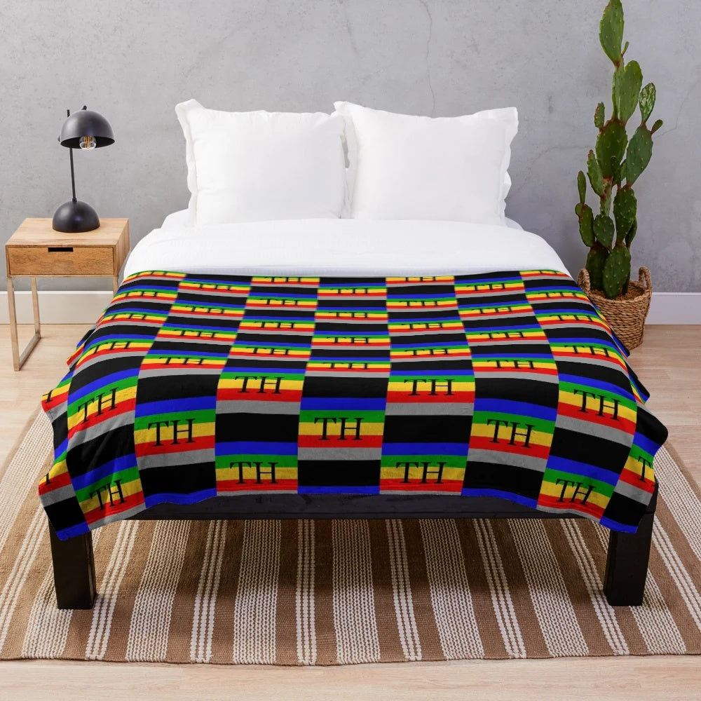 Tally Hall-inspired plush blanket featuring the band's logo and artwork