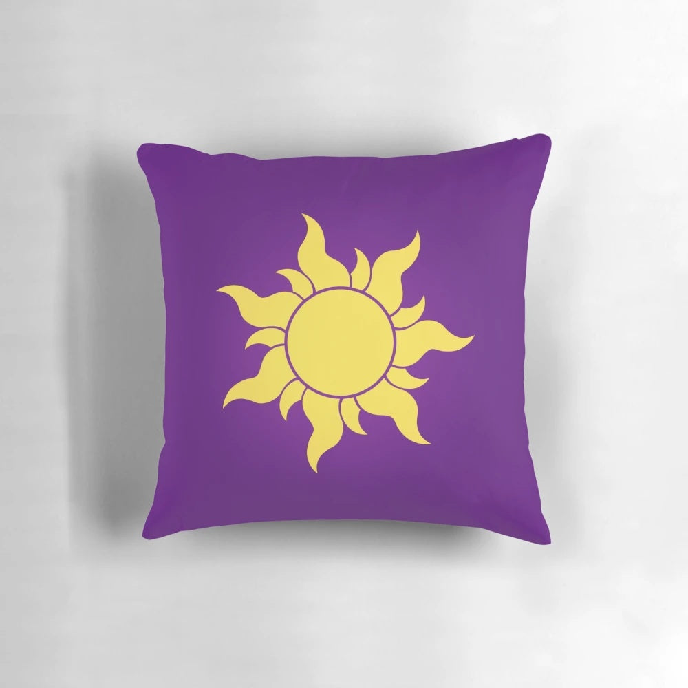Tangled Sun Pillow featuring the iconic design from Disney's Rapunzel