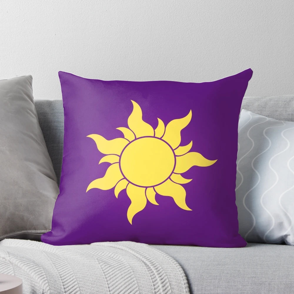 Tangled Sun Pillow featuring the iconic design from Disney's Rapunzel
