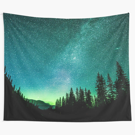 Breathtaking aurora borealis tapestry depicting the stunning northern lights