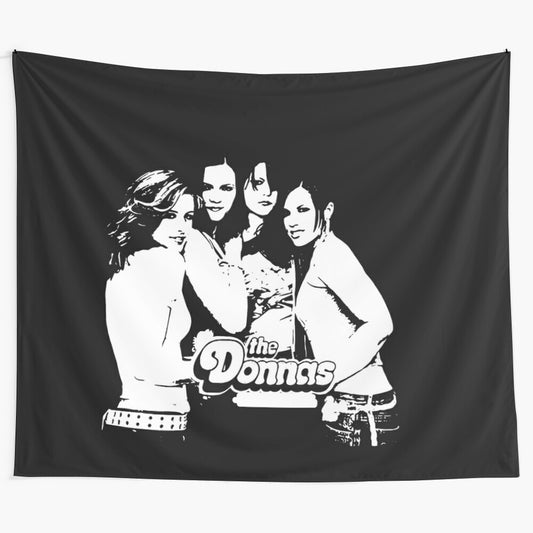 Retro poster featuring the punk rock band The Donnas