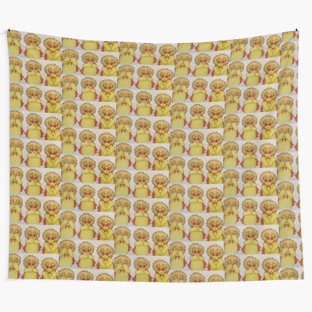 Superhero lion tapestry for home decor