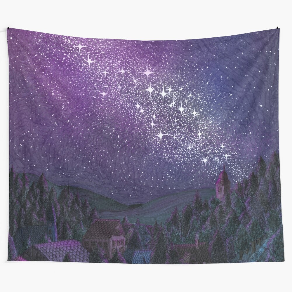 Serene celestial tapestry depicting the Milky Way galaxy and night sky