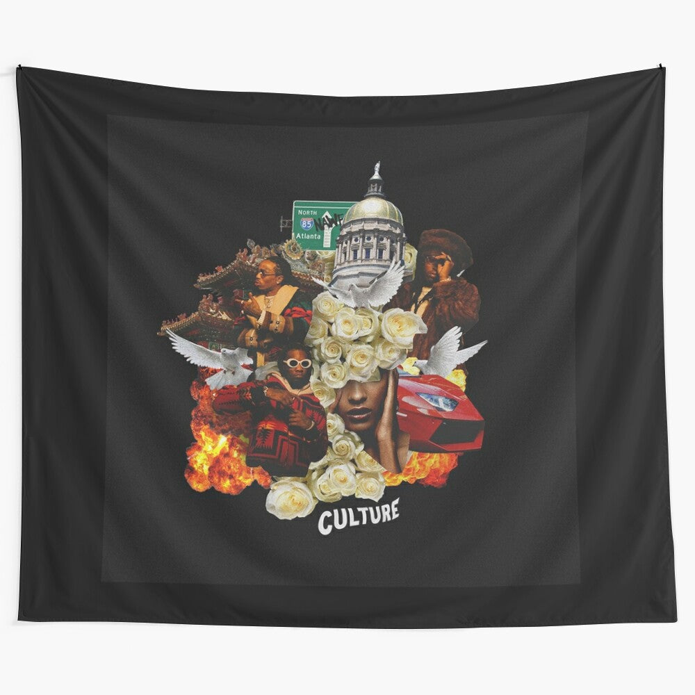 Migos Culture Tapestry - Hip Hop Wall Hanging for Migos Fans