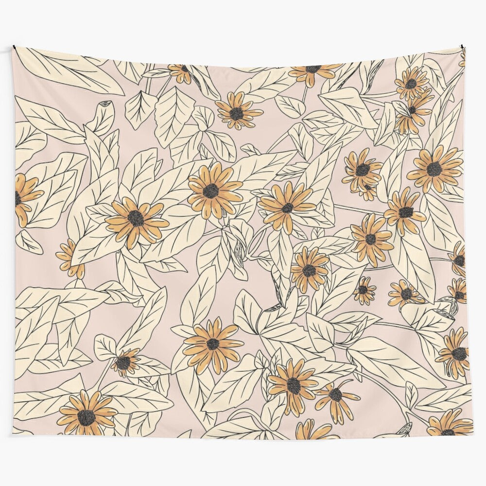 Vibrant floral tapestry with colorful petals and natural botanical design