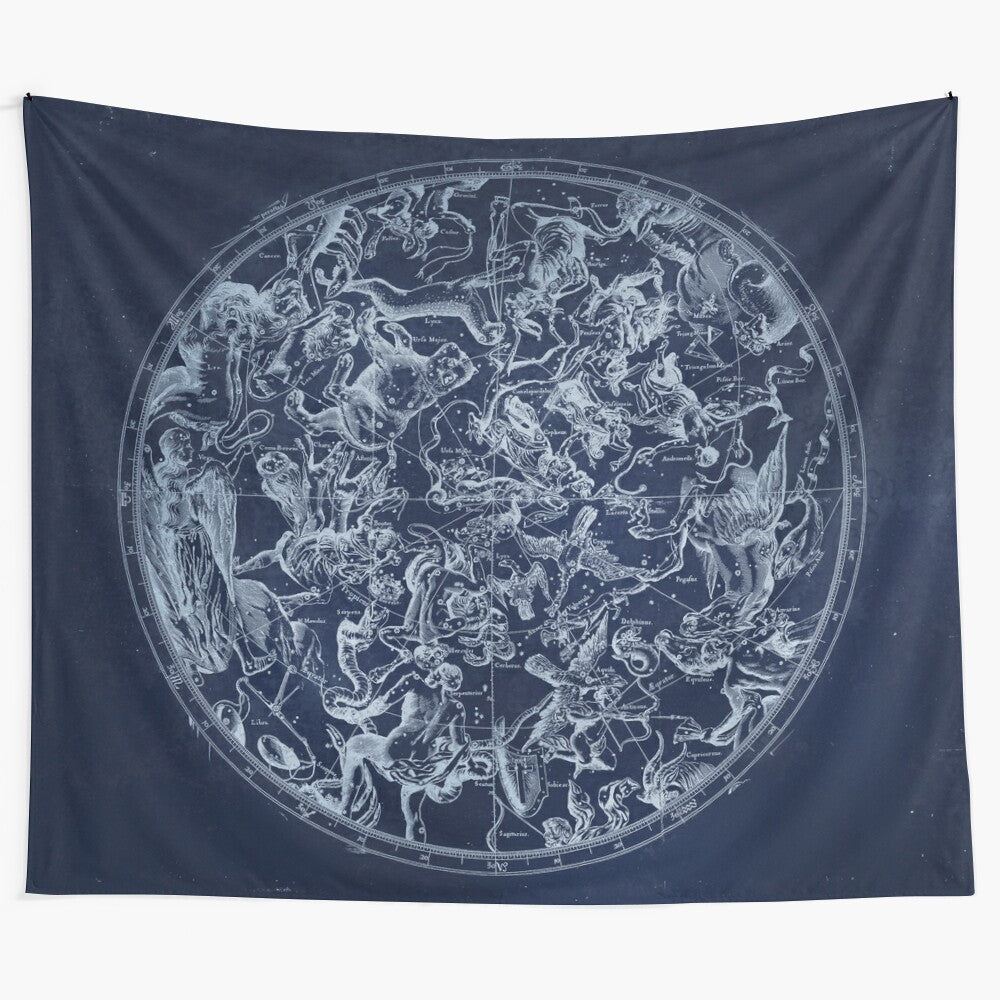 Vintage Constellations and Astrological Signs Tapestry