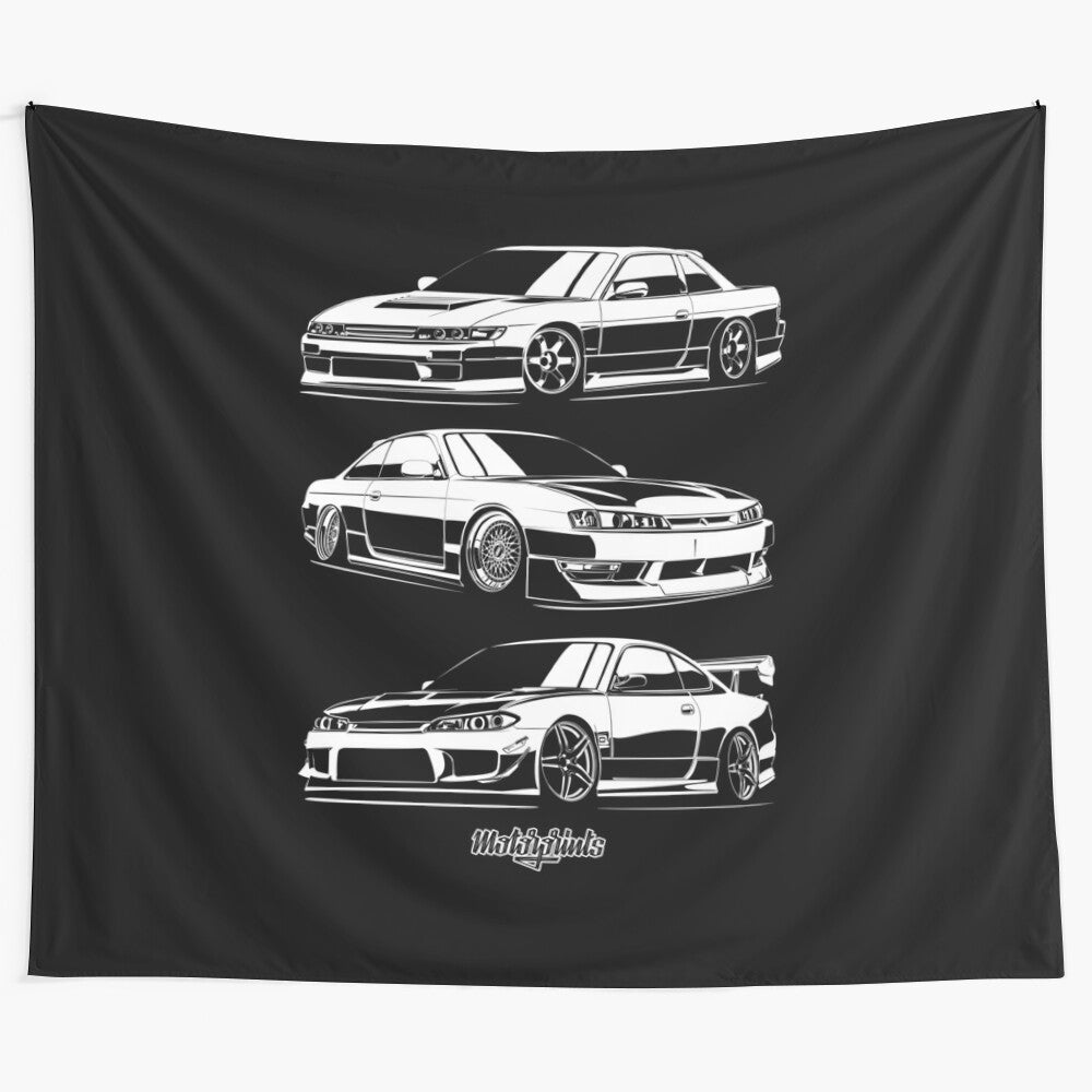 Silvia S13/S14/S15 Tapestry featuring a retro-inspired design