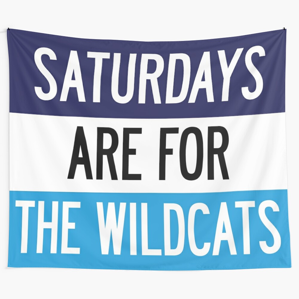 Villanova Wildcats Saturdays Tapestry featuring the college's mascot and sports team