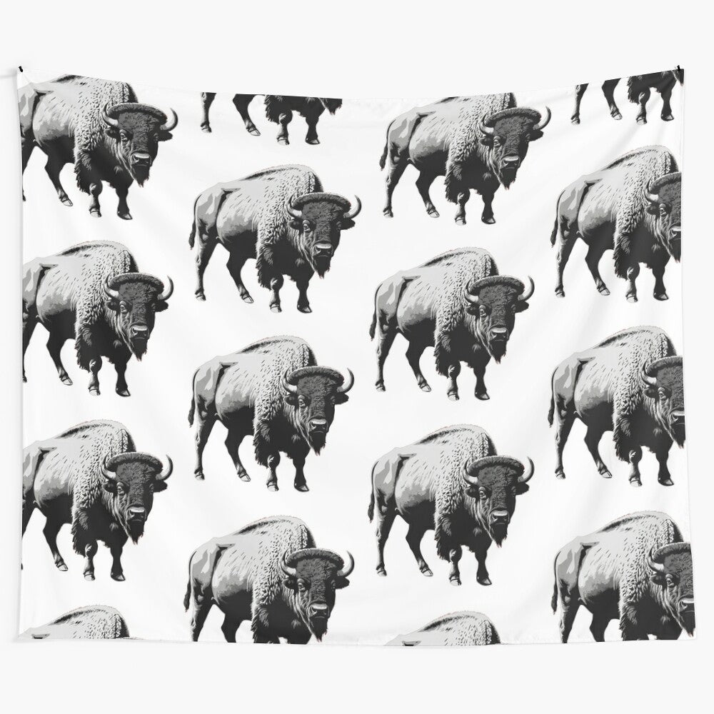 Bison Tapestry Wall Art