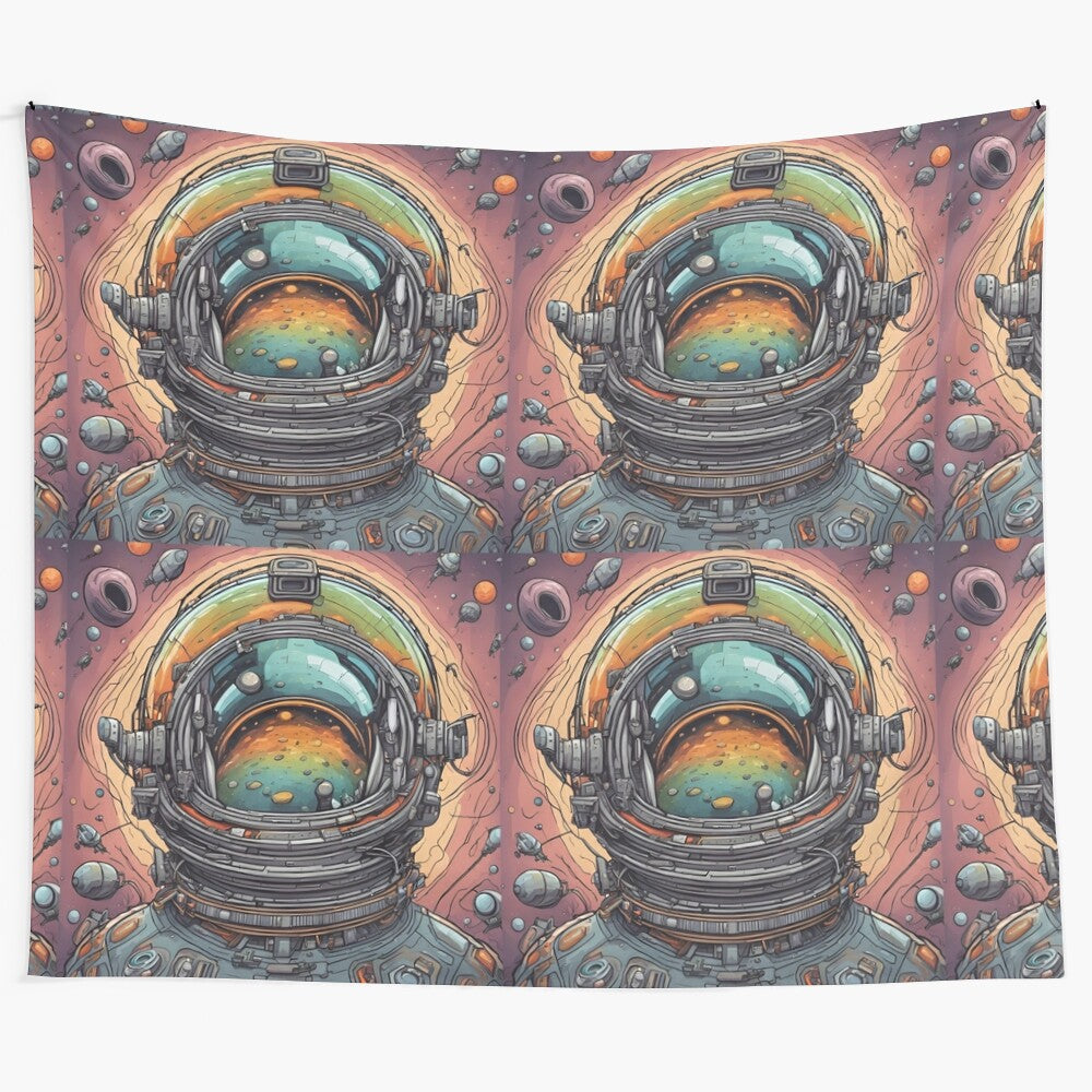 Vibrant cosmic tapestry featuring a stunning galaxy and nebula design