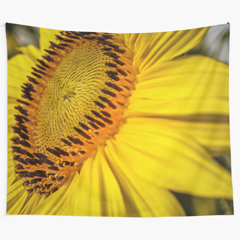 Sunflower tapestry with a dial design for modern home decor