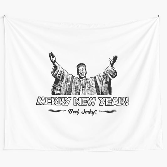 "Trading Places" Merry New Year Tapestry T-Shirt