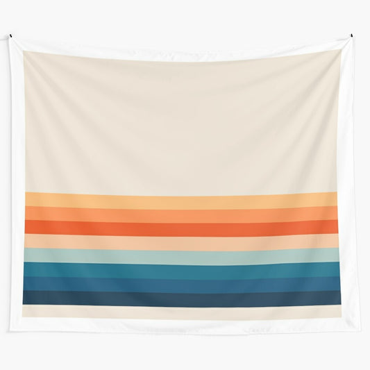 Sunset Stripes Tapestry - Minimalist and Boho Wall Art