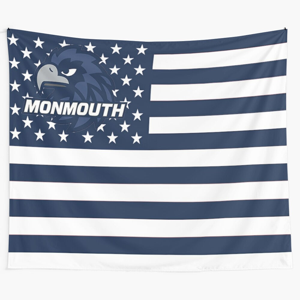 Monmouth University-themed tapestry wall decoration