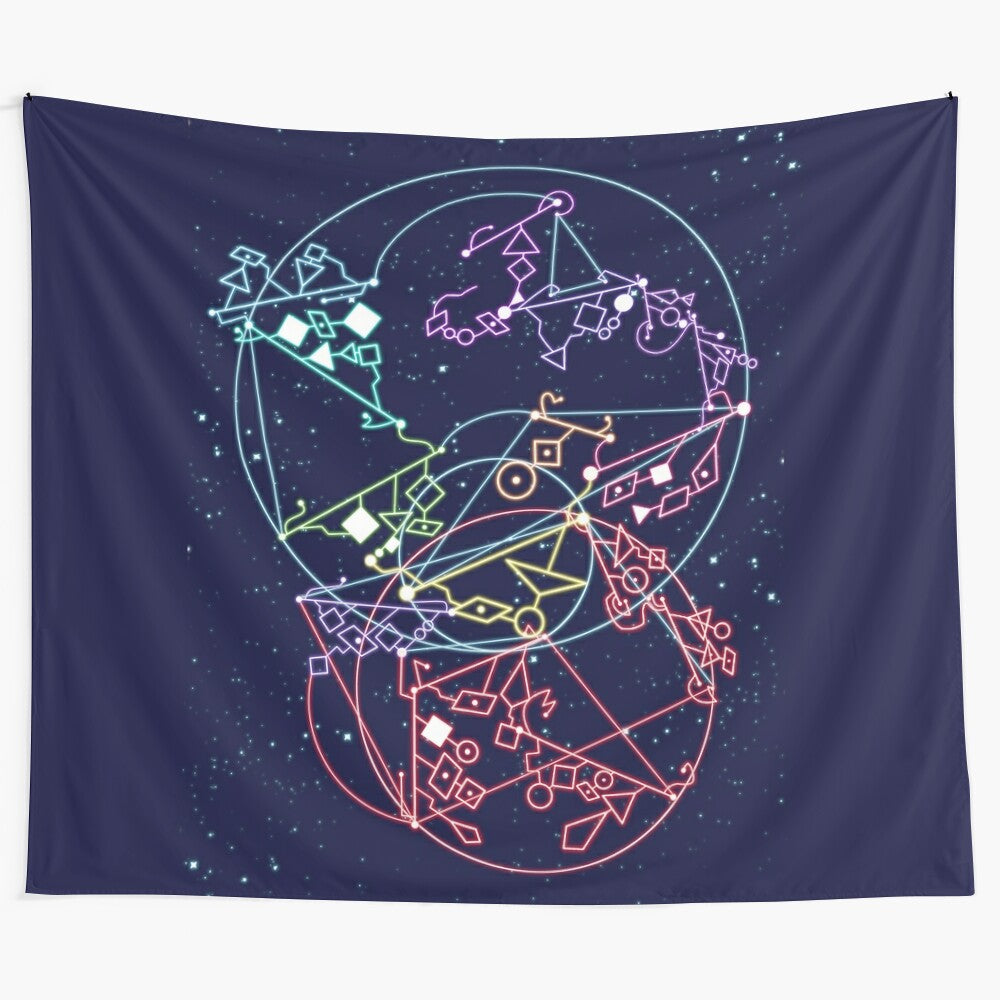 Constellation-Adorned She-Ra Tapestry for Fans of the 80s Cartoon Series