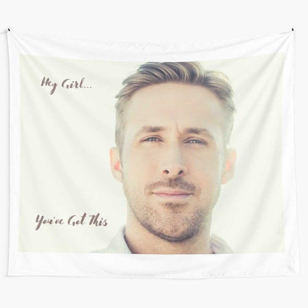 Ryan Gosling Inspired Meme Tapestry Wall Art