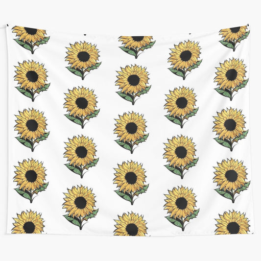 Sunflower tapestry with a beautiful floral design