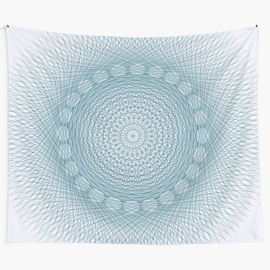 Sacred Geometry Mandala Artwork Digital Geometric Tapestry