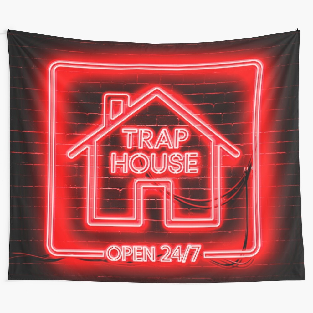 Trap House Inspired Hip Hop Tapestry Wall Art